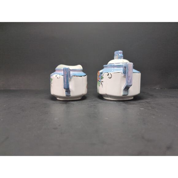 Lustreware Creamer Sugar Bowl Set, Vintage Japanese Porcelain‎ Tea Service Decor - Picture 2 of 10